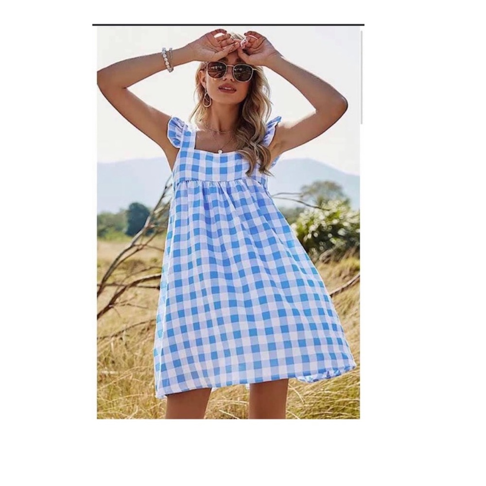 Miss Sparkling brand gingham dress.